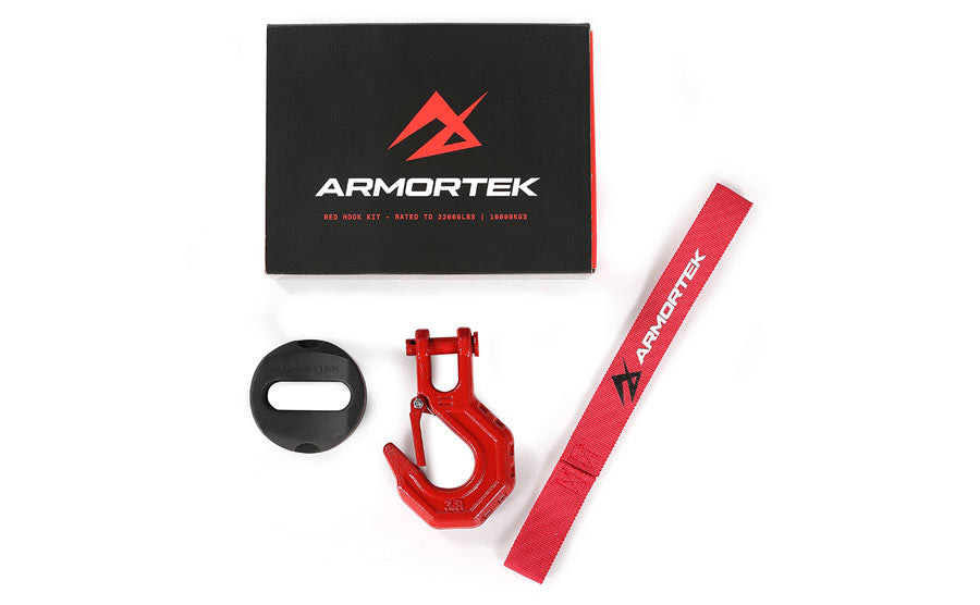 Armortek Red Hook Kit for 12 to 13mm Rope - MBL 10,000kg