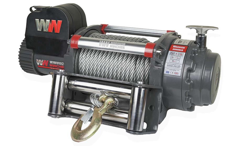 Warrior Samurai 20000lb Winch - 24v Steel Rope