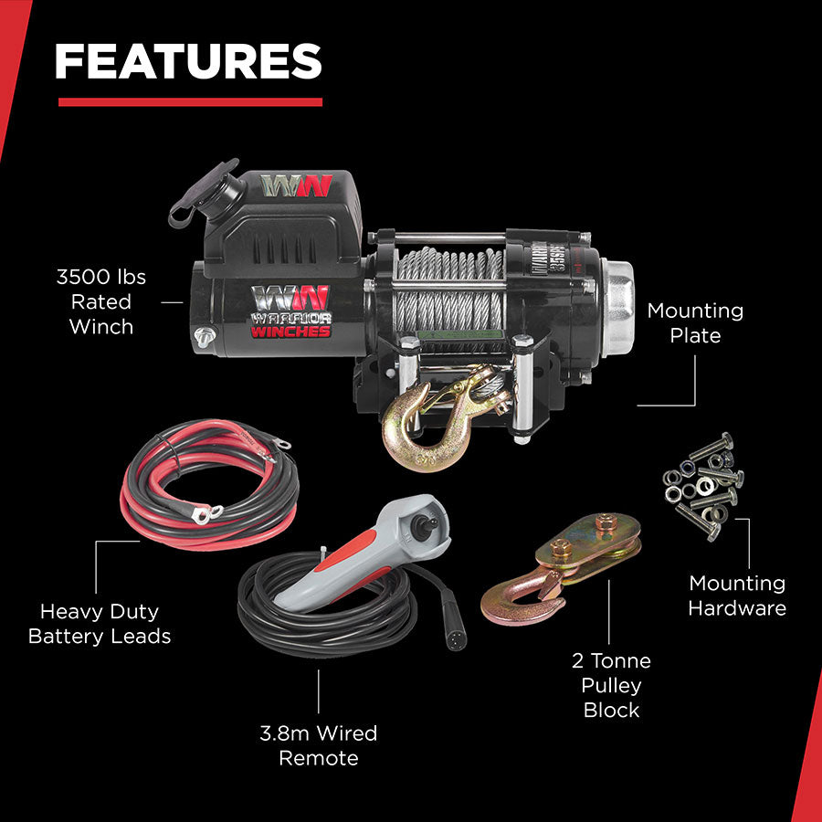 Warrior Ninja 3500lb Winch