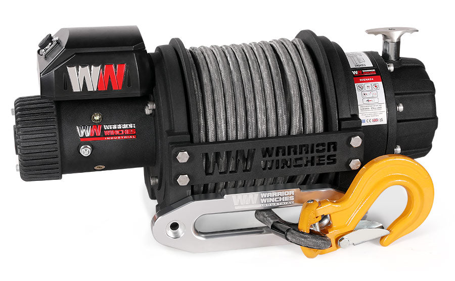 Warrior 24v EN 8000 Winch - Synthetic Rope