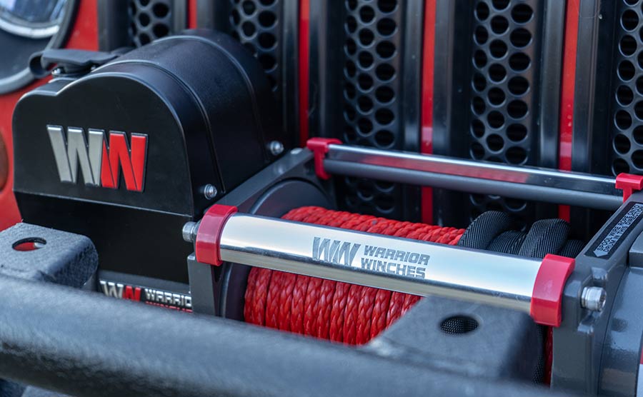 Warrior Samurai V2 Next Gen 8000lb Winch - 12v Synthetic Rope