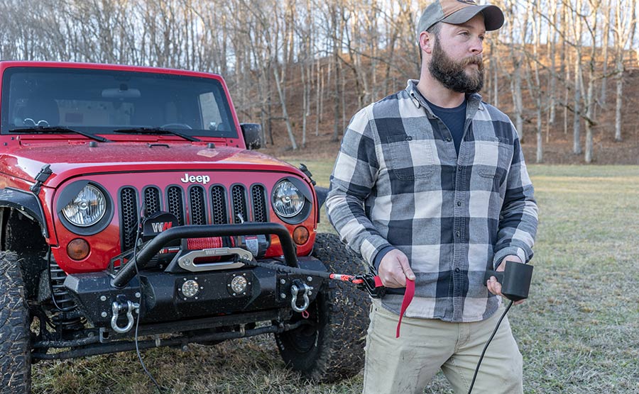 Warrior Samurai V2 Next Gen 8000lb Winch - 12v Synthetic Rope