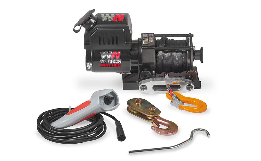 Warrior Ninja 2000lb Winch - 12v Synthetic Rope