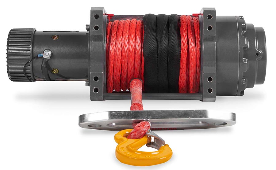 Warrior Samurai 20000lb Winch - 24v Synthetic Rope