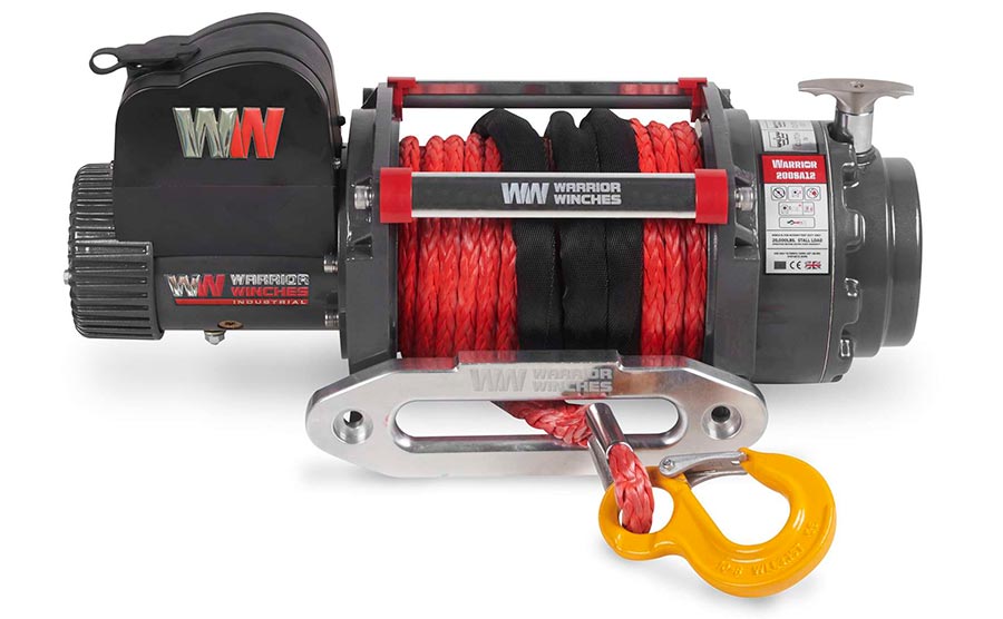 Warrior Samurai 20000lb Winch - 24v Synthetic Rope