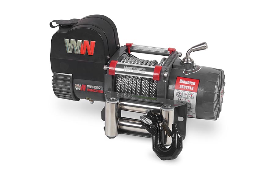 Warrior Samurai V2 Next Gen 9500lb Short Drum Winch - 12v Steel Rope