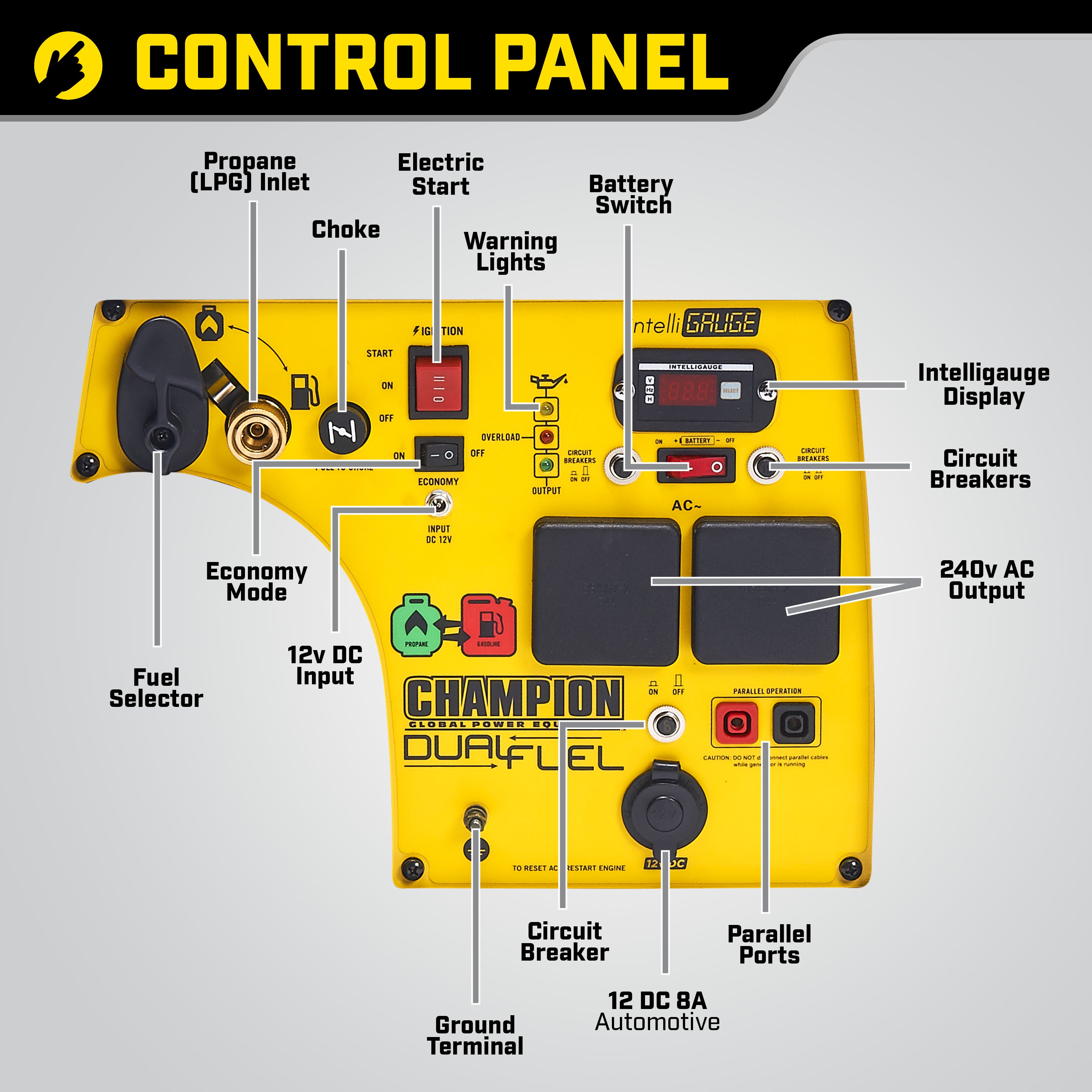 Champion 3400 online dual fuel